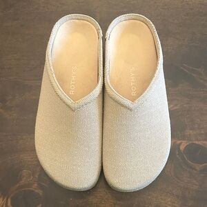 Rothy's Light Tan Slip-On Mules